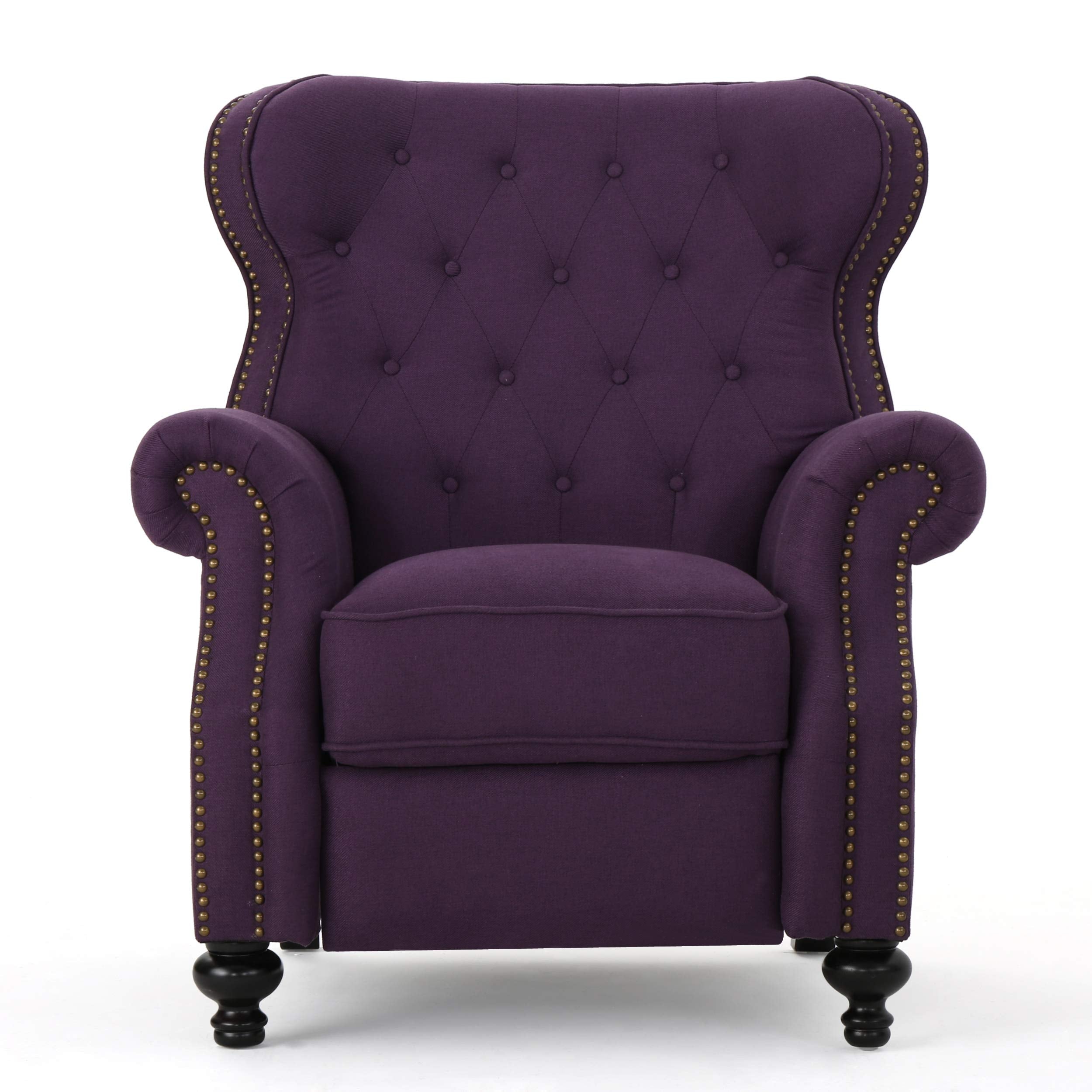 Button Tufted Wingback Recliner Chair