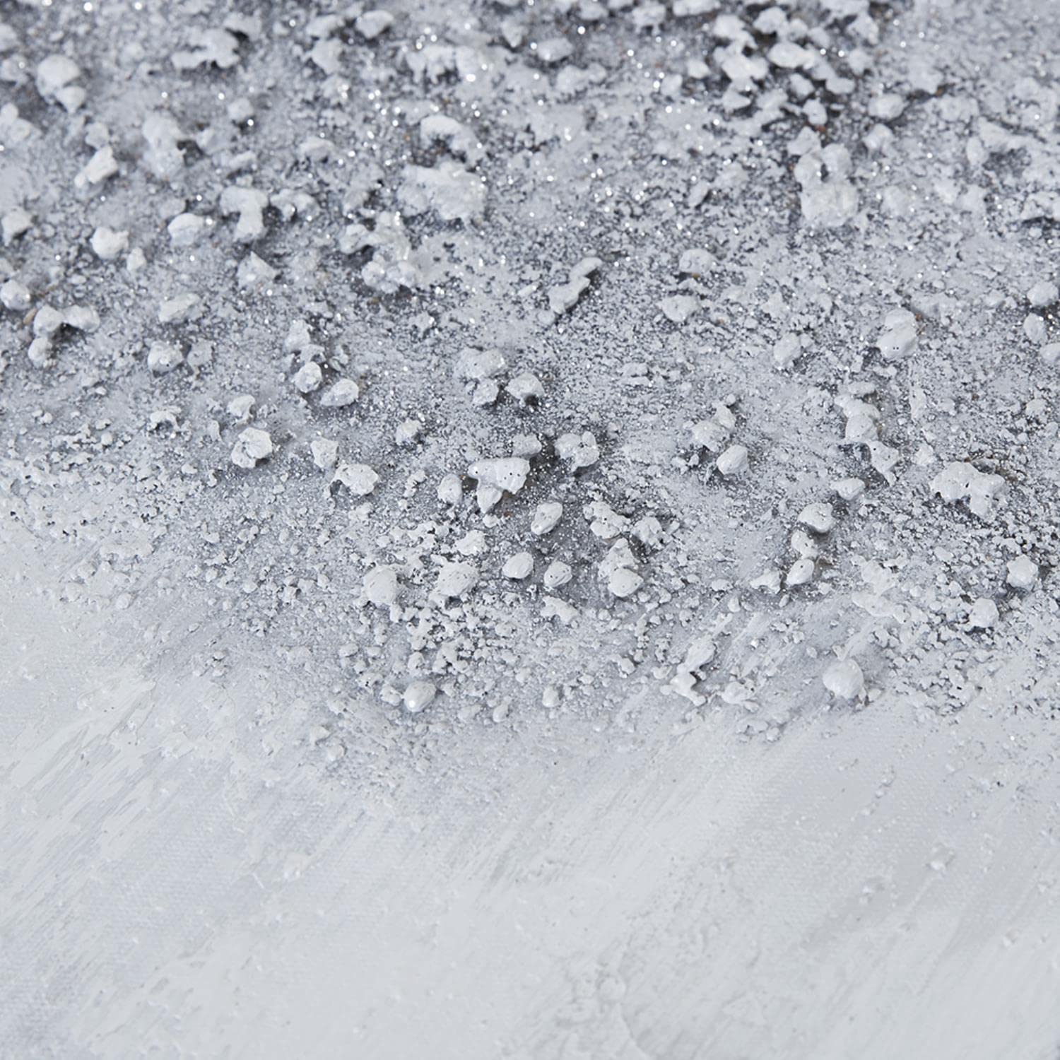 Hand Painted Canvas Wall Art - Abstract Grey Glitter 3 Piece Set