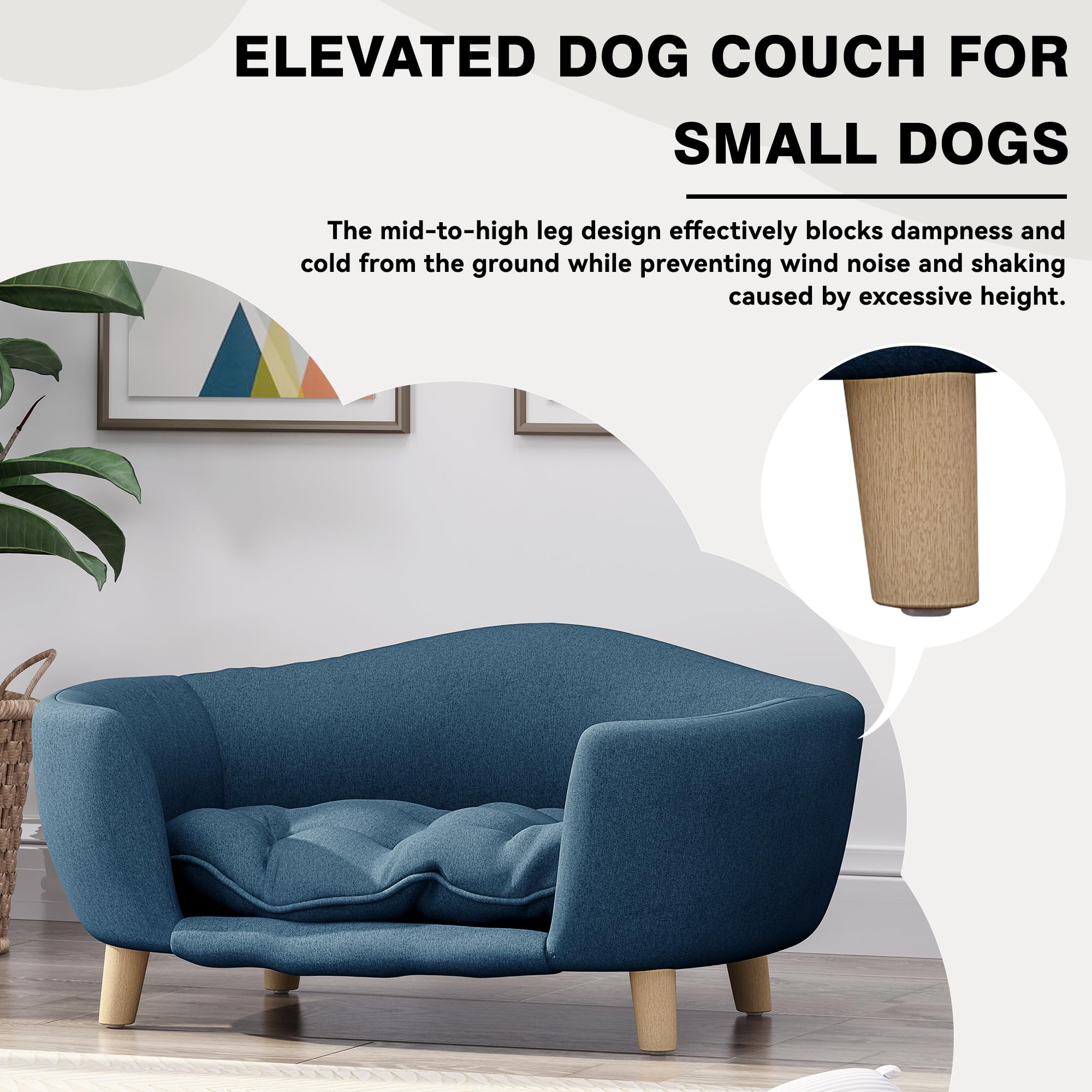 Elevated Dog Sofa Bed for Small Dogs