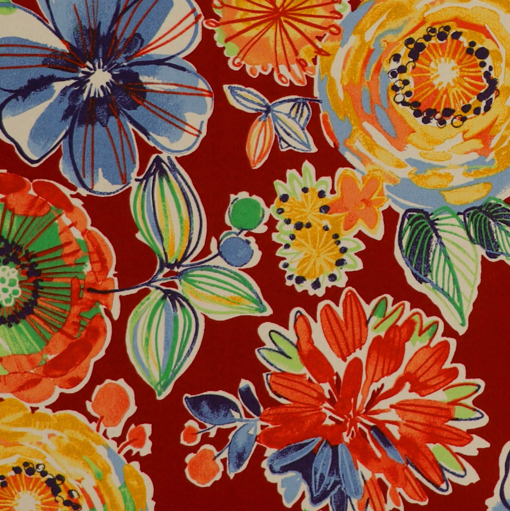 Outdoor Throw Pillows Set of 4 - Colsen Berry Floral