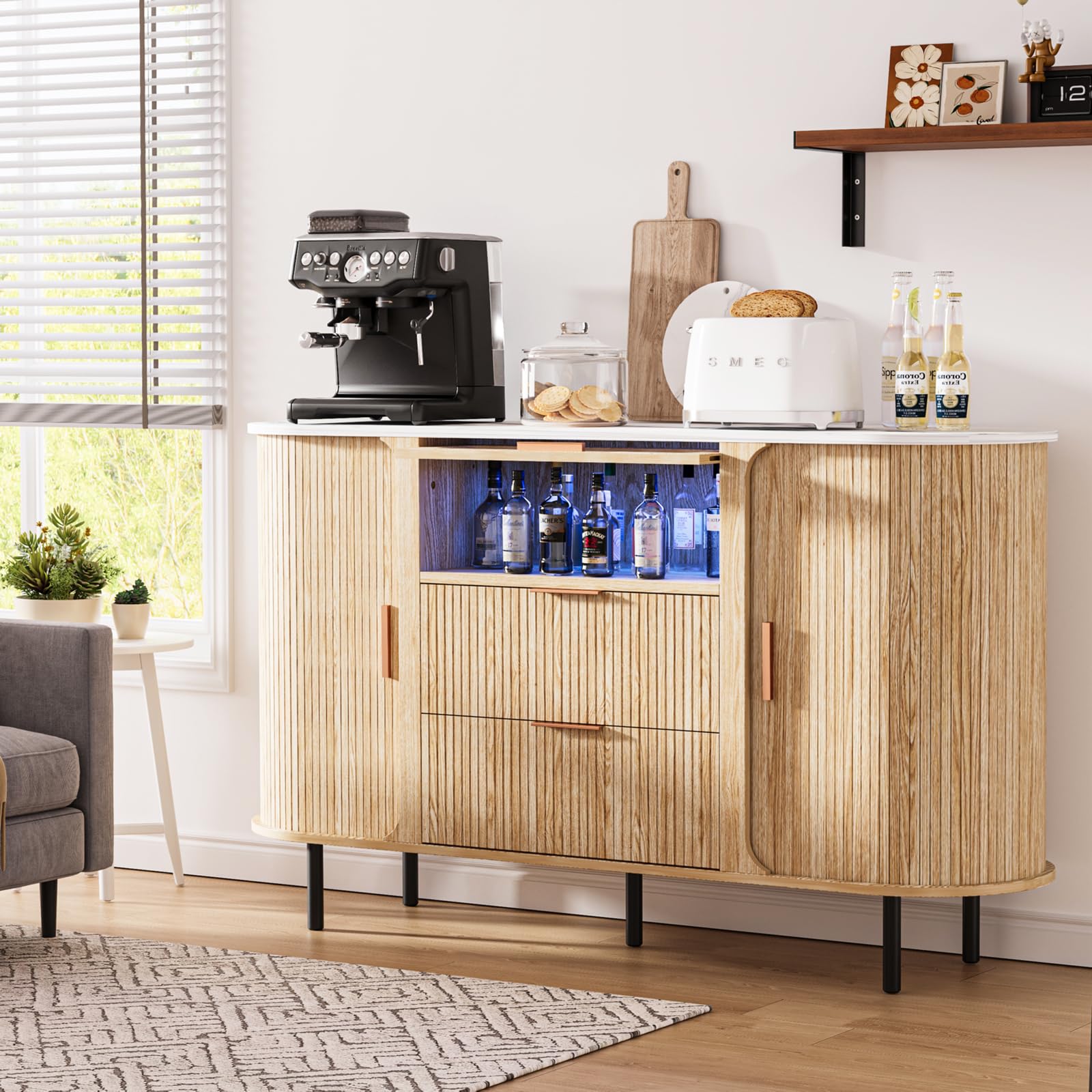 47.8" Storage Accent Cabinet with 4 Doors