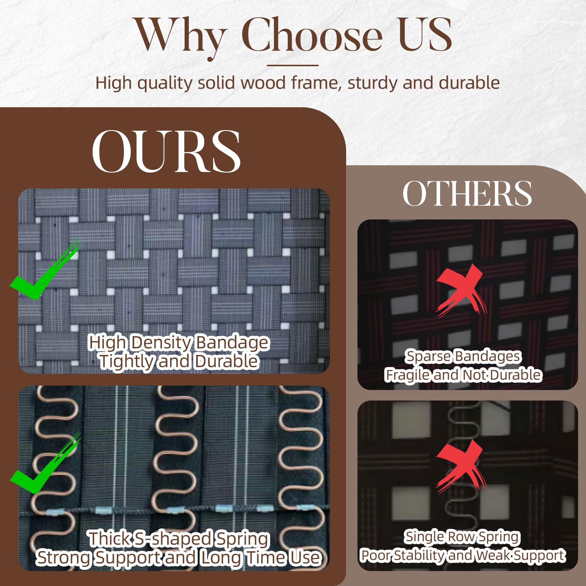 Mid-Century Modern Convertible Leather Futon Sofa