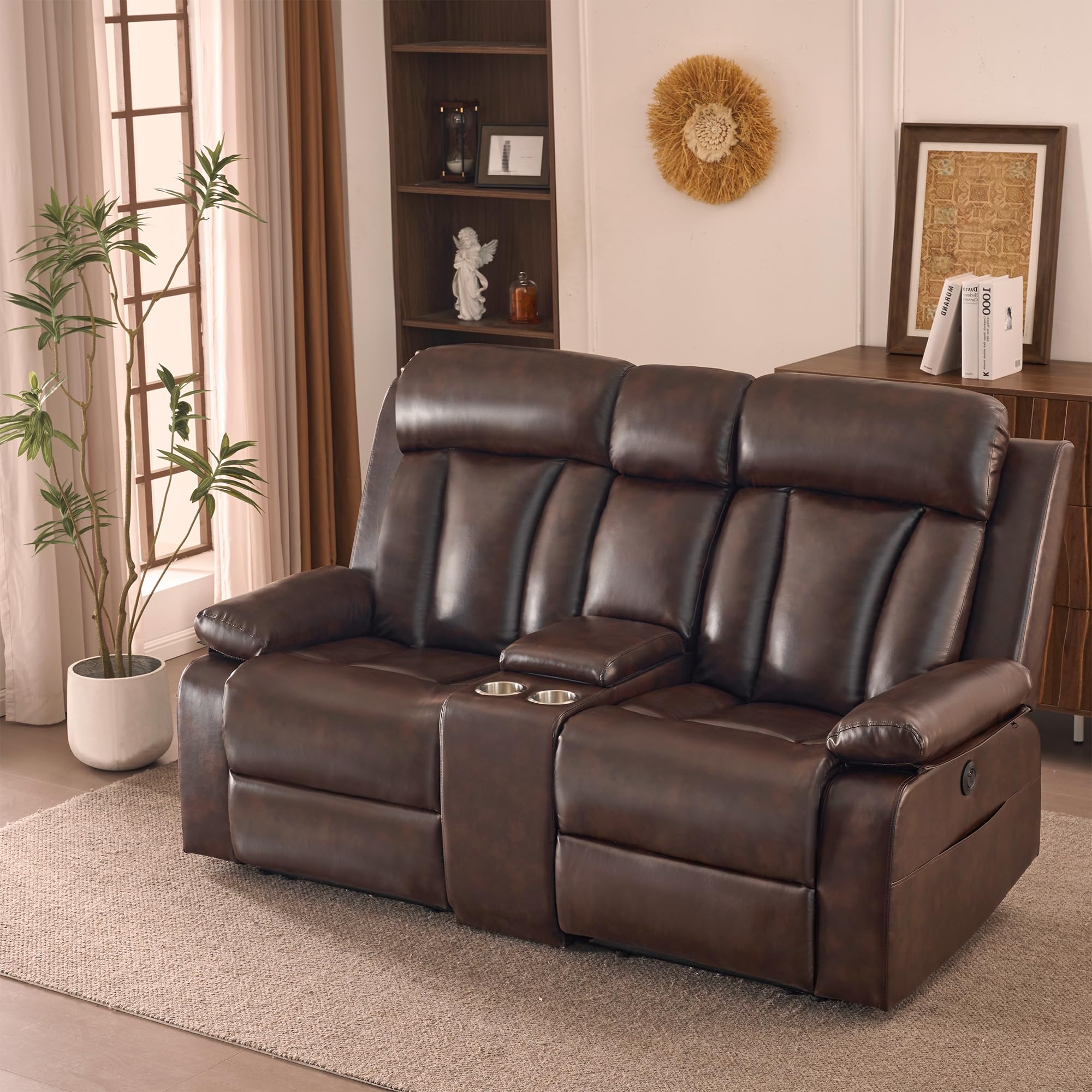 Power Reclining Loveseat with Console