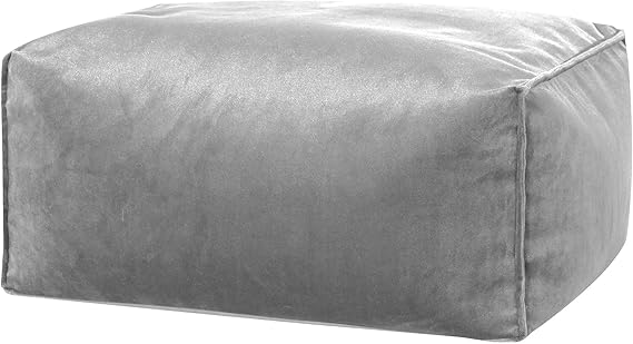 Roll Velvet Ottoman Pouf Multi-Function Lounger Footrest