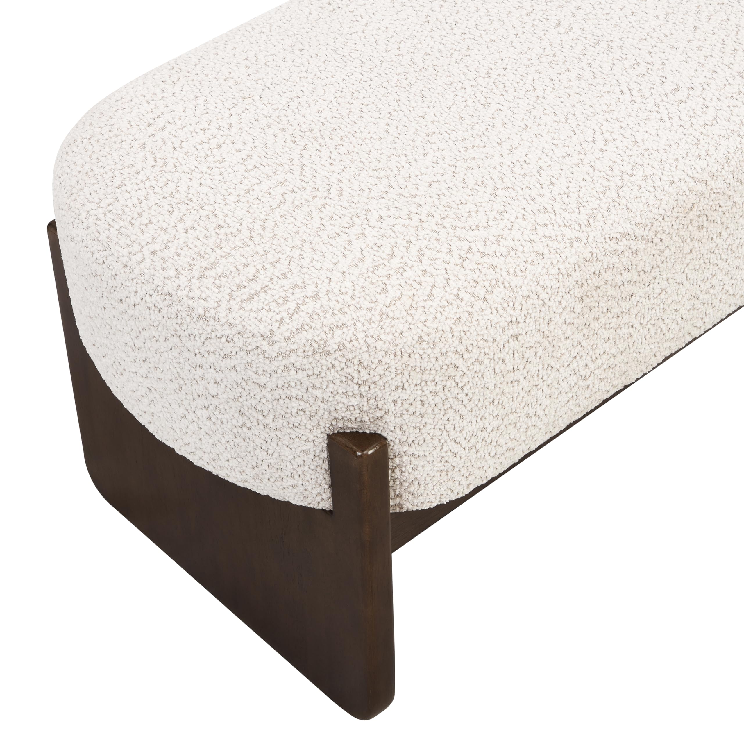 Rectangular Loop Yarn Ottoman Bench