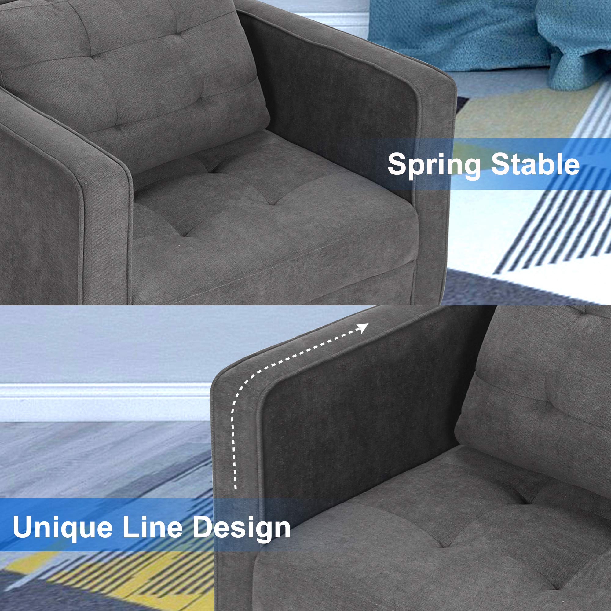 Mid-Century Modern Accent Chair with Arms