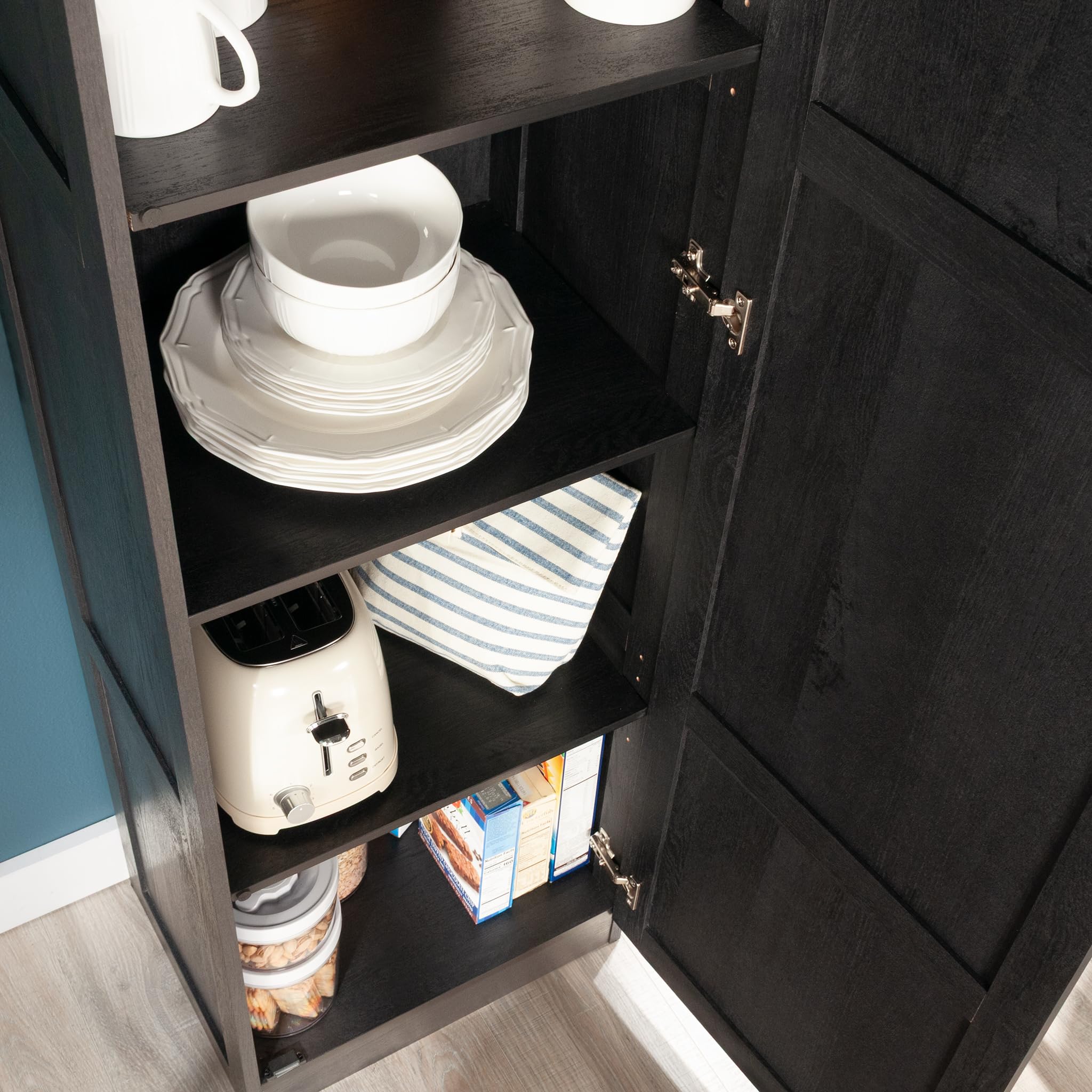 Tall Storage Cabinet with Adjustable Shelves