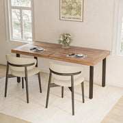 70" Acacia Wood Dining Table for 6-8 People
