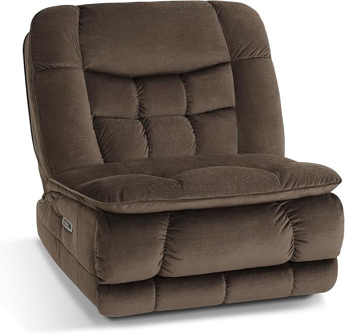 Oversized Dual Motor Power Recliner Chair with LED Lighting