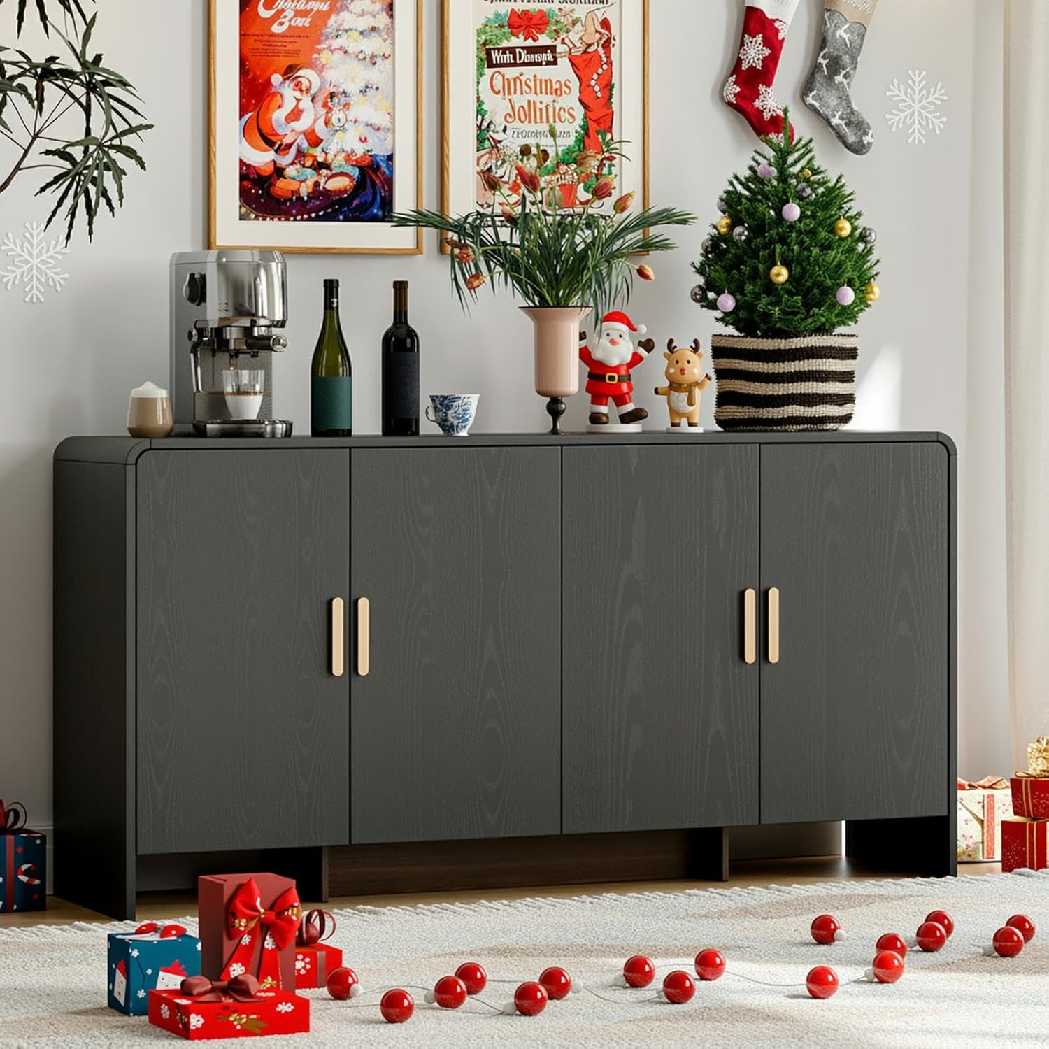 60" Sideboard Buffet Cabinet with Storage