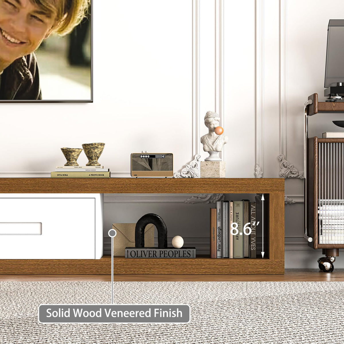 80-115 Inch Extendable TV Stand Entertainment Center