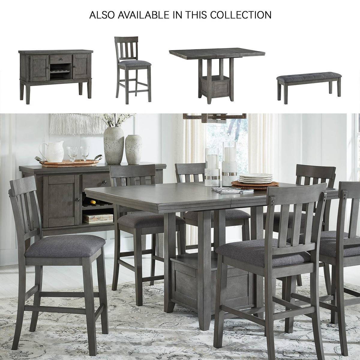 Hallanden Counter Height Barstool Set of 2