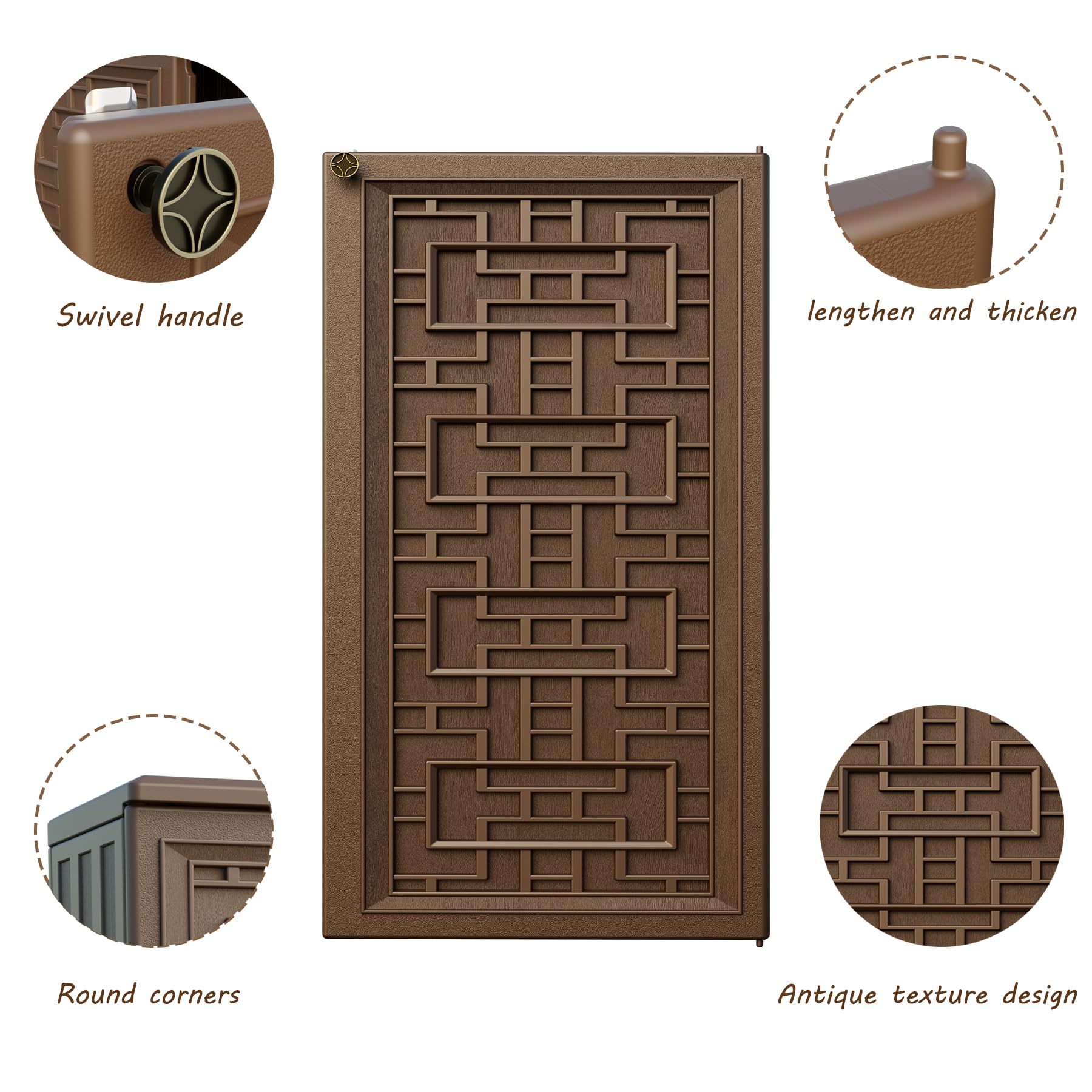 Waterproof Outdoor Storage Cabinet with Shelf