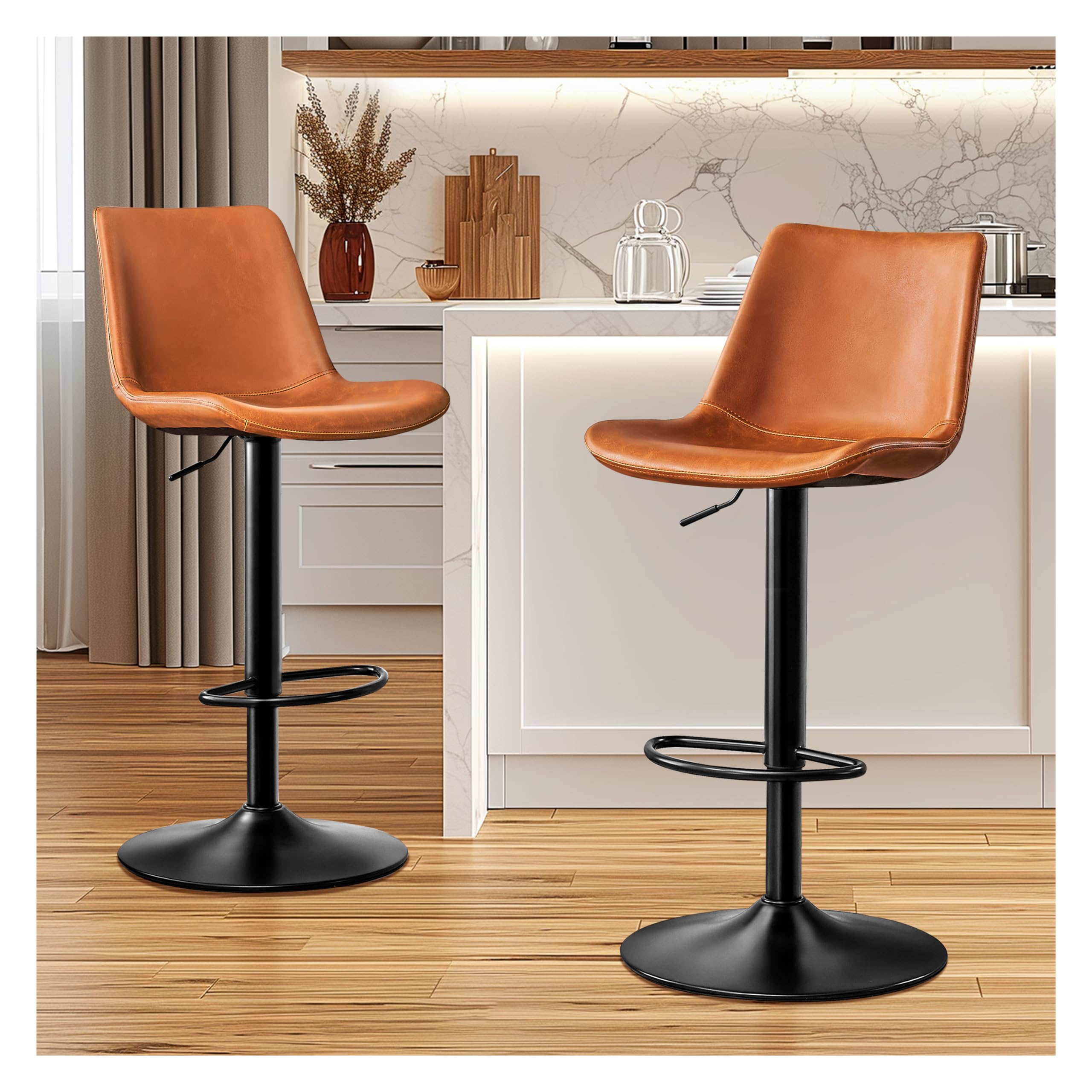 Adjustable Bar Stools Set of 2