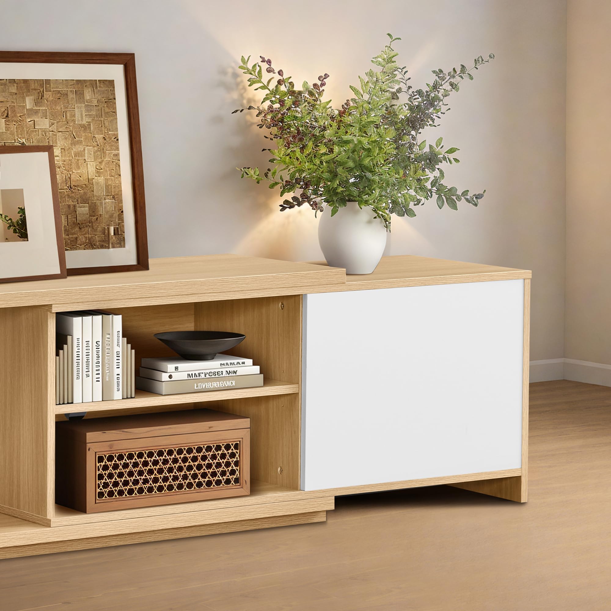 Extendable TV Stand for TVs up to 90 Inches