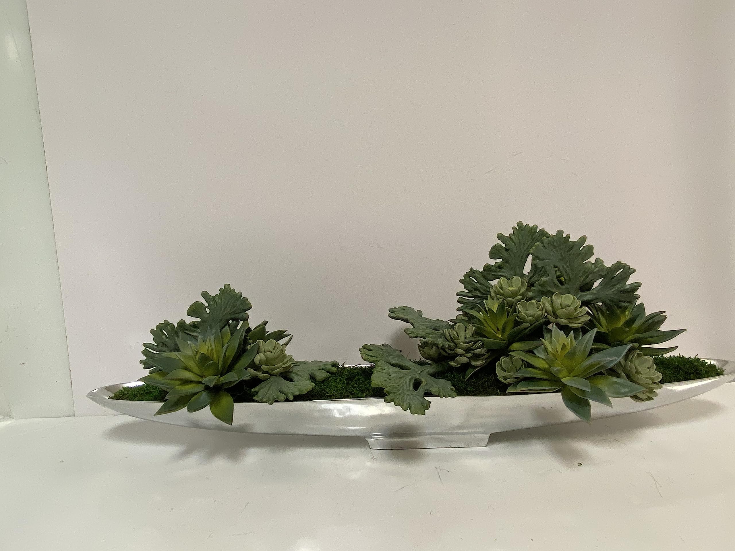 Aluminum Boat-Shaped Decorative Bowl Tray