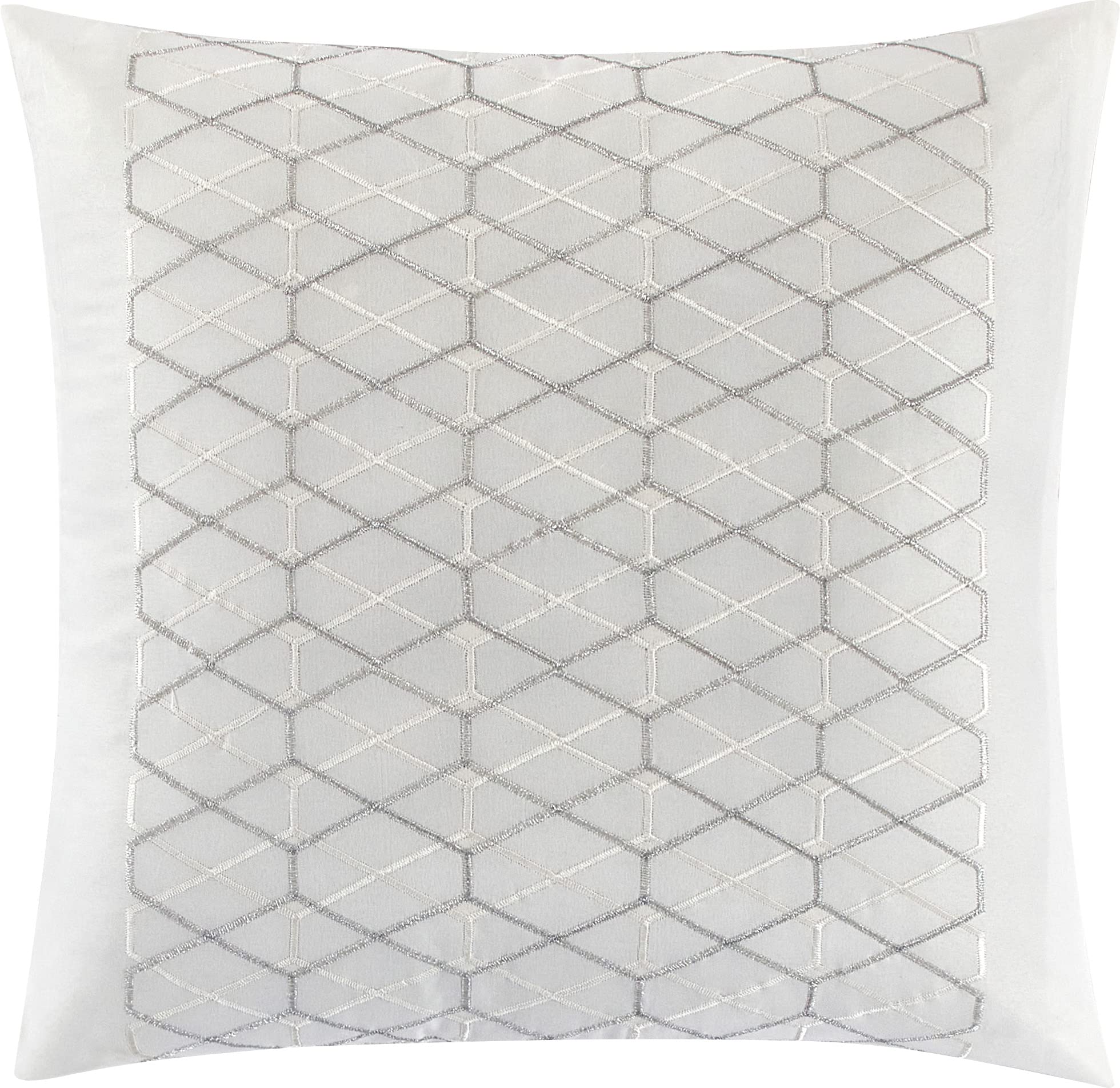 7-Piece Tufted Embroidery Comforter Set California King White