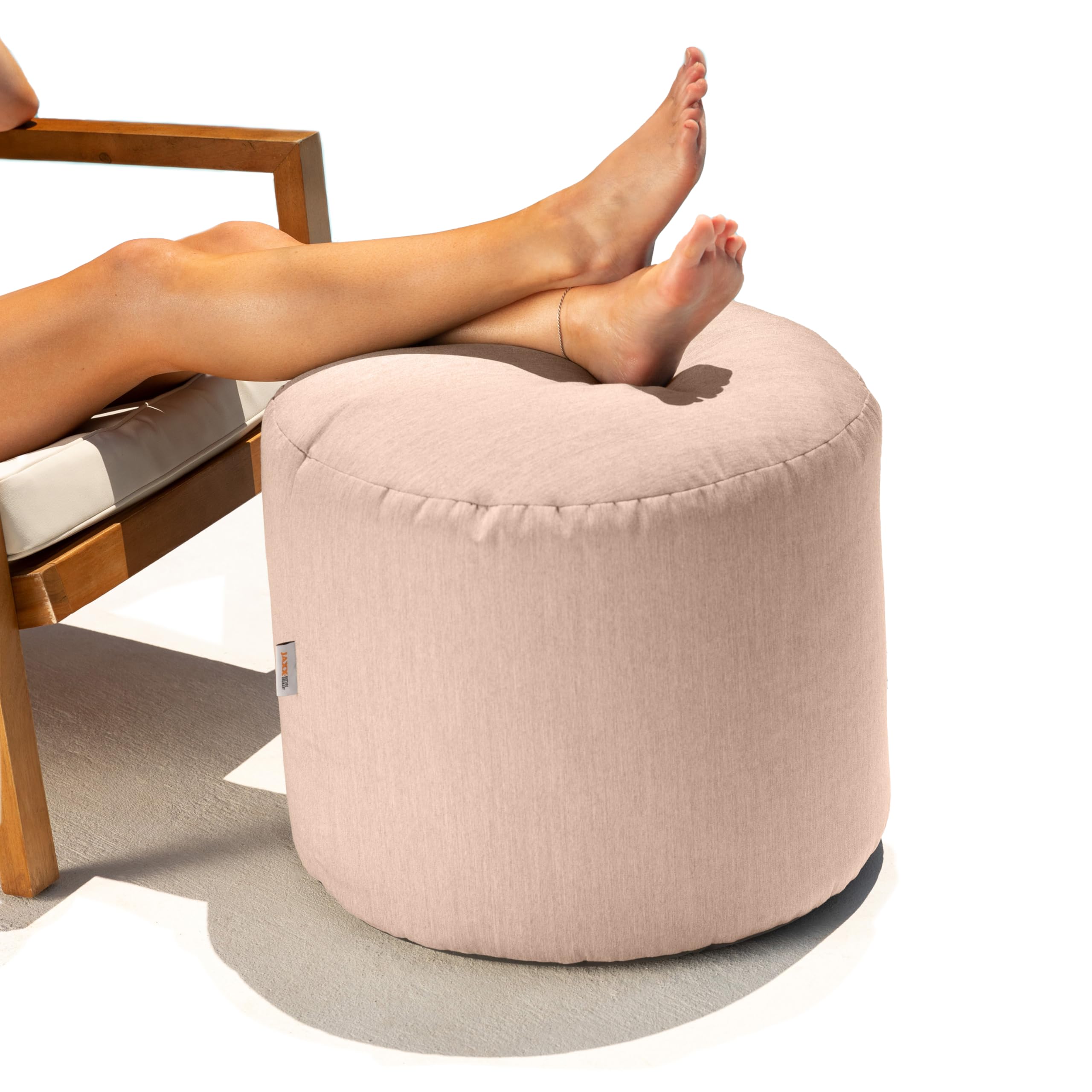 Round Bean Bag Ottoman Petal