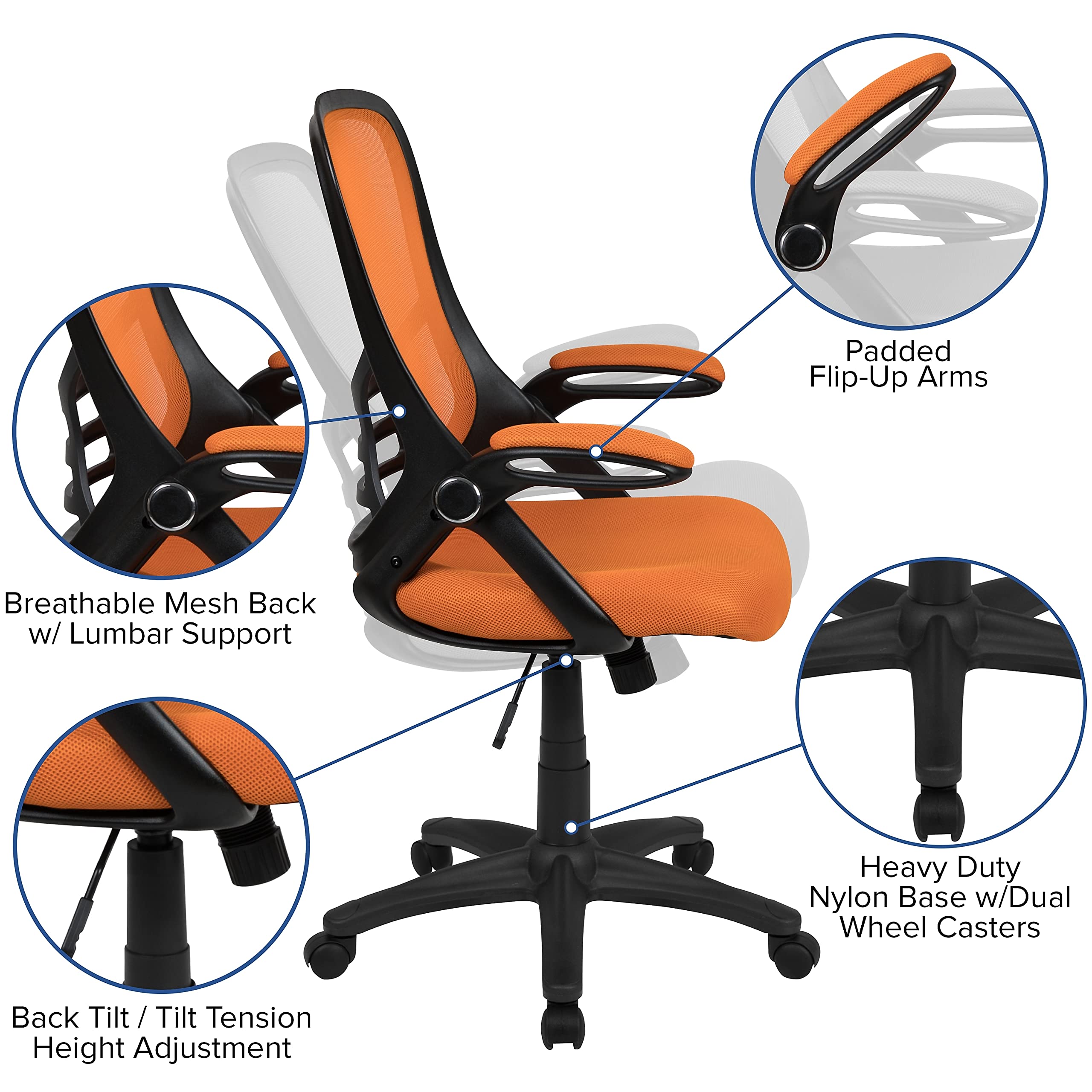 Ergonomic Mesh Office Chair with Lumbar Support