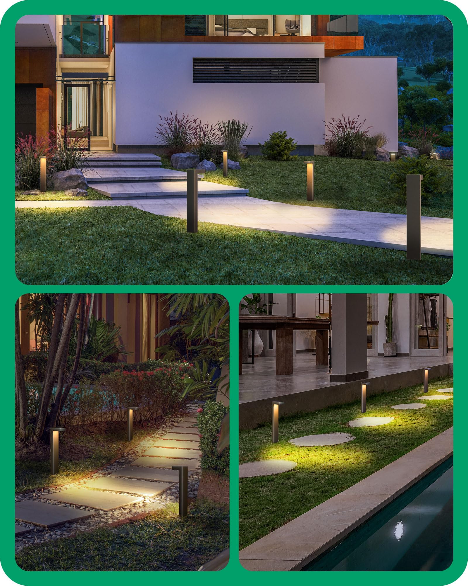 LED Pathway Lights 12V Low Voltage 4 Pack