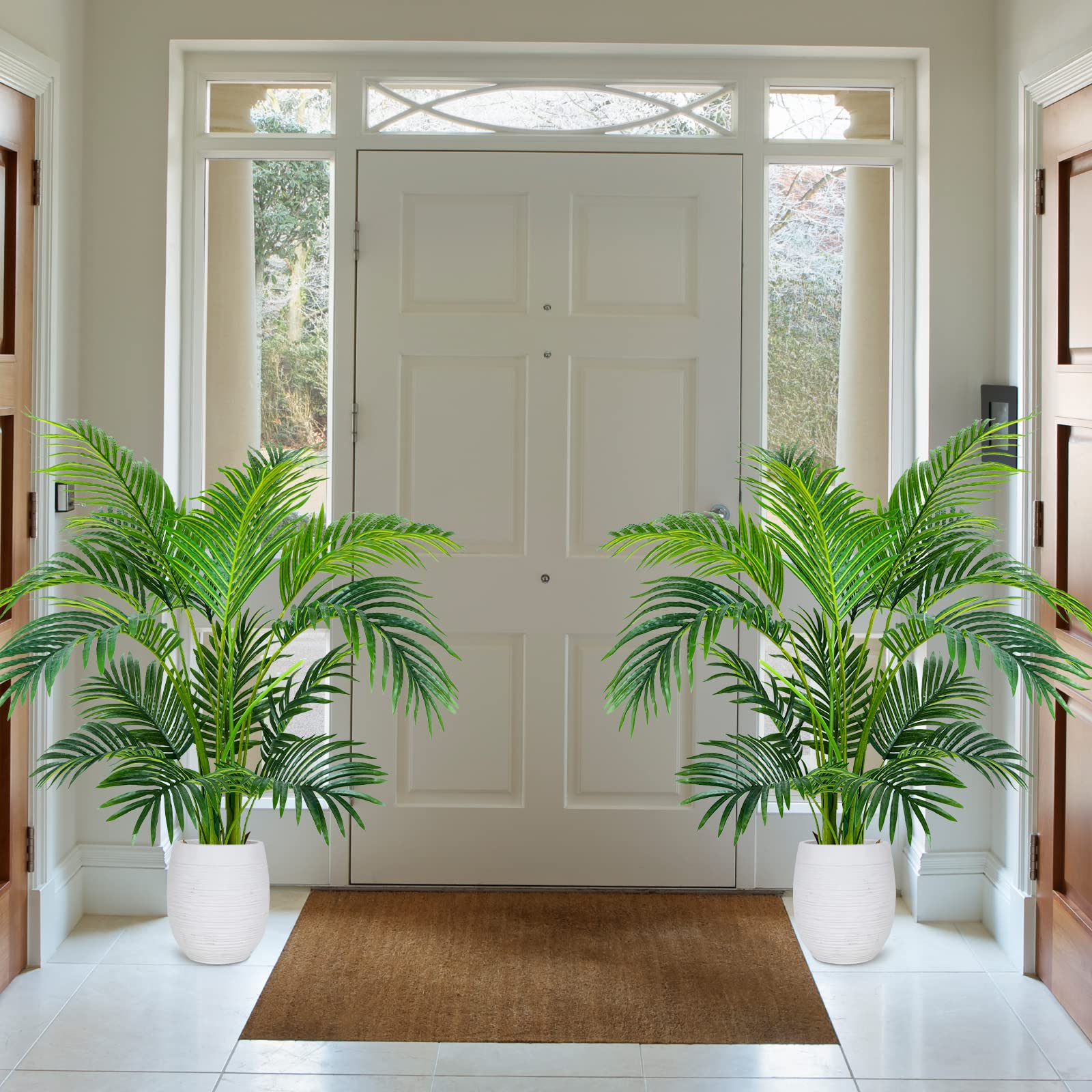 4ft Artificial Areca Palm Plant 2 Pack