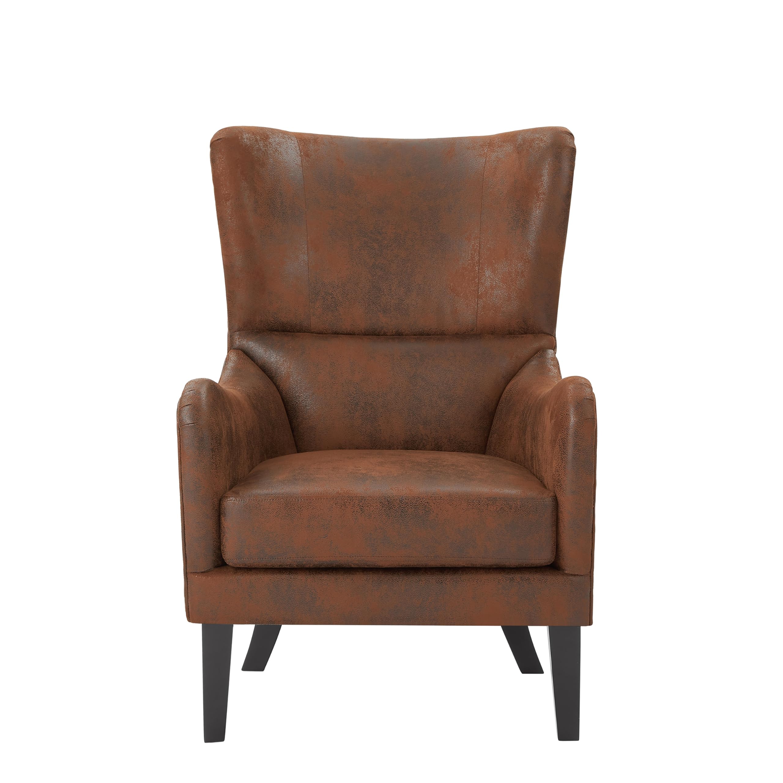 Mid-Century Modern Wingback Accent Chairs Set of 2