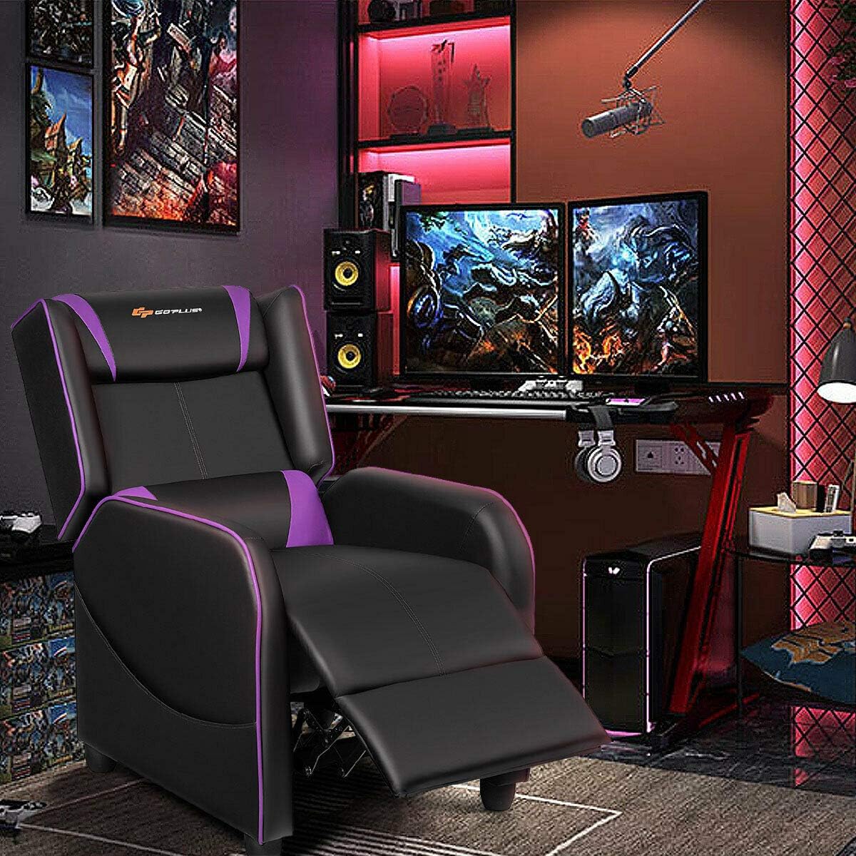 Adjustable Gaming Recliner with Massage