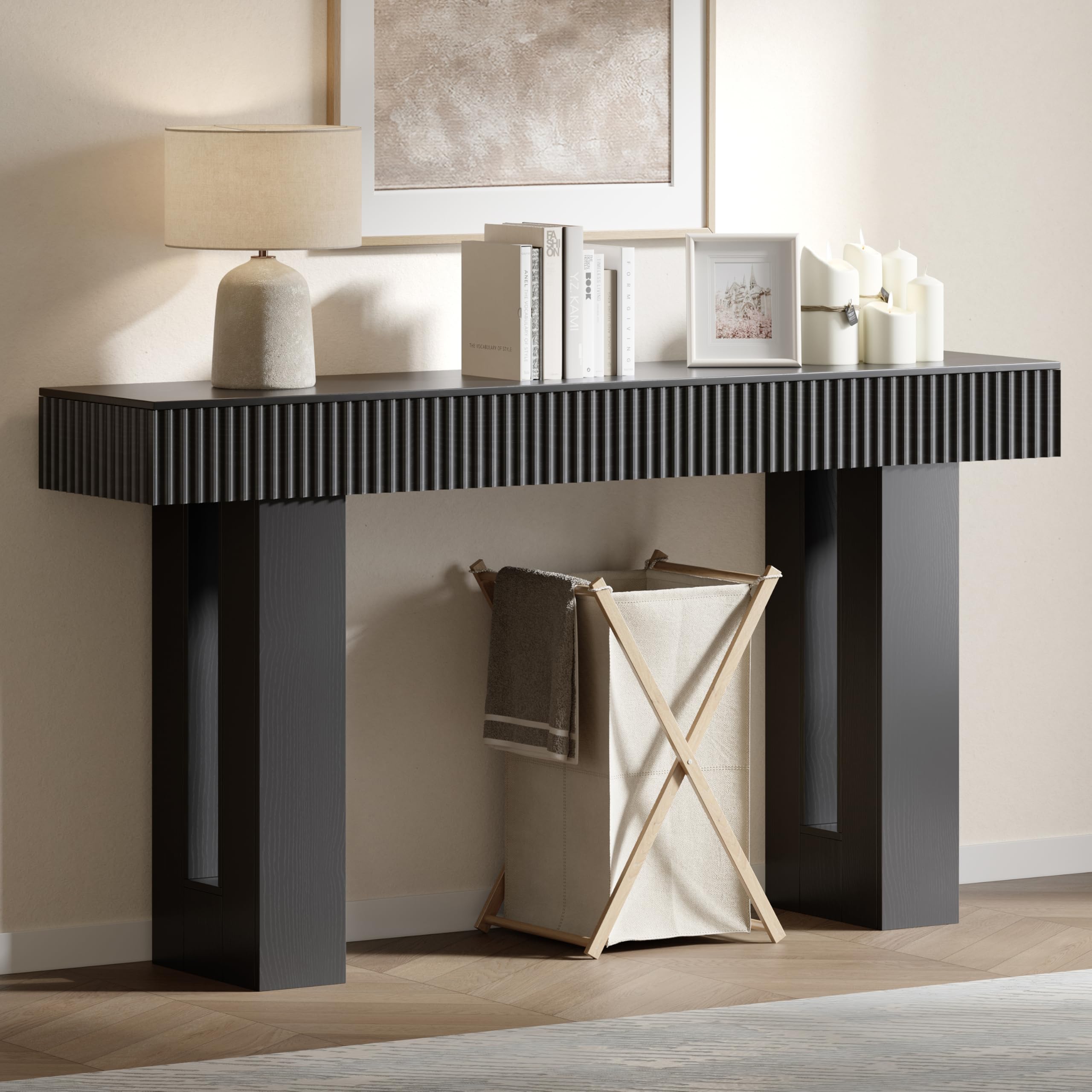 63-Inch Fluted Console Table