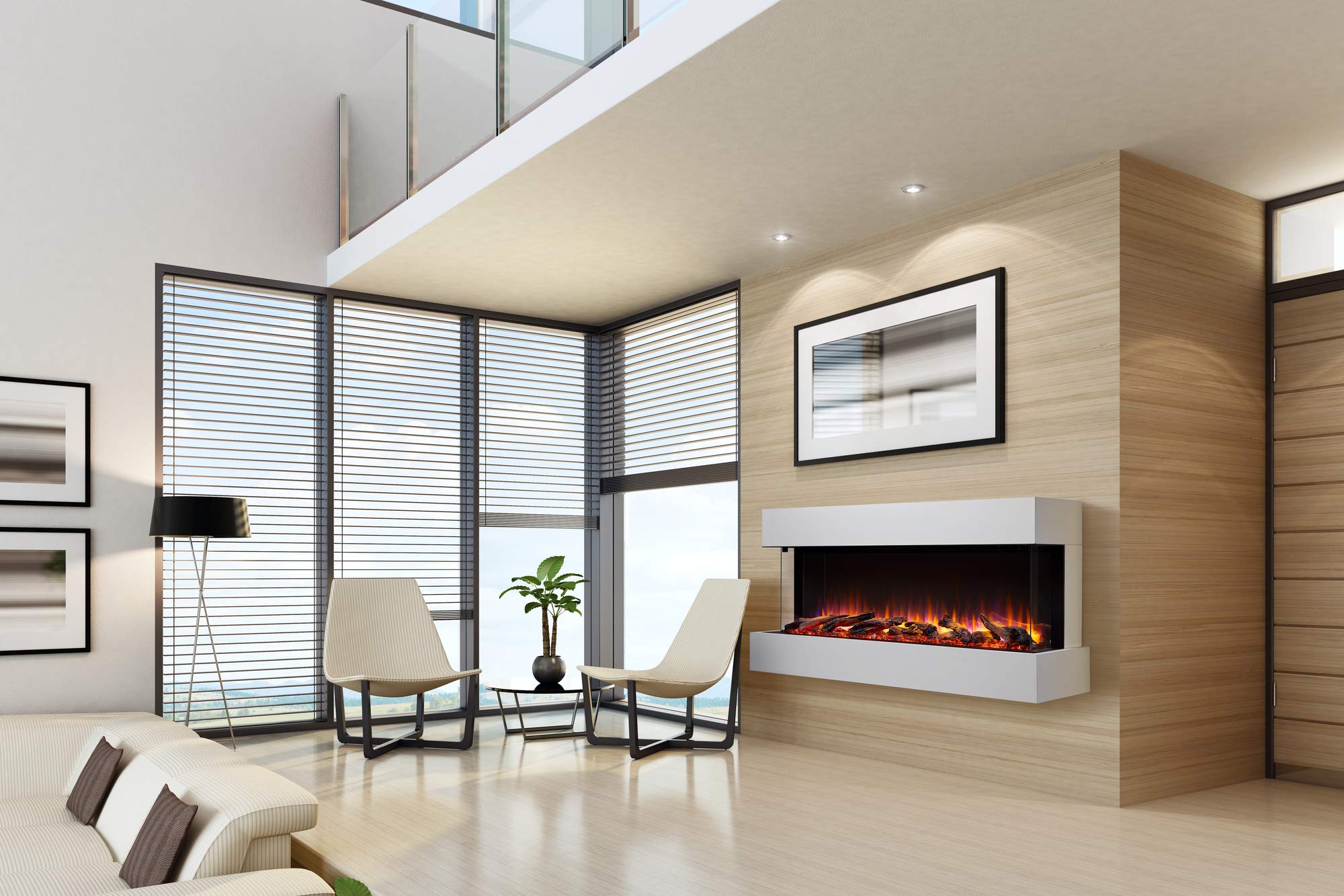 55-Inch Floating Mantel Kit for Electric Fireplace