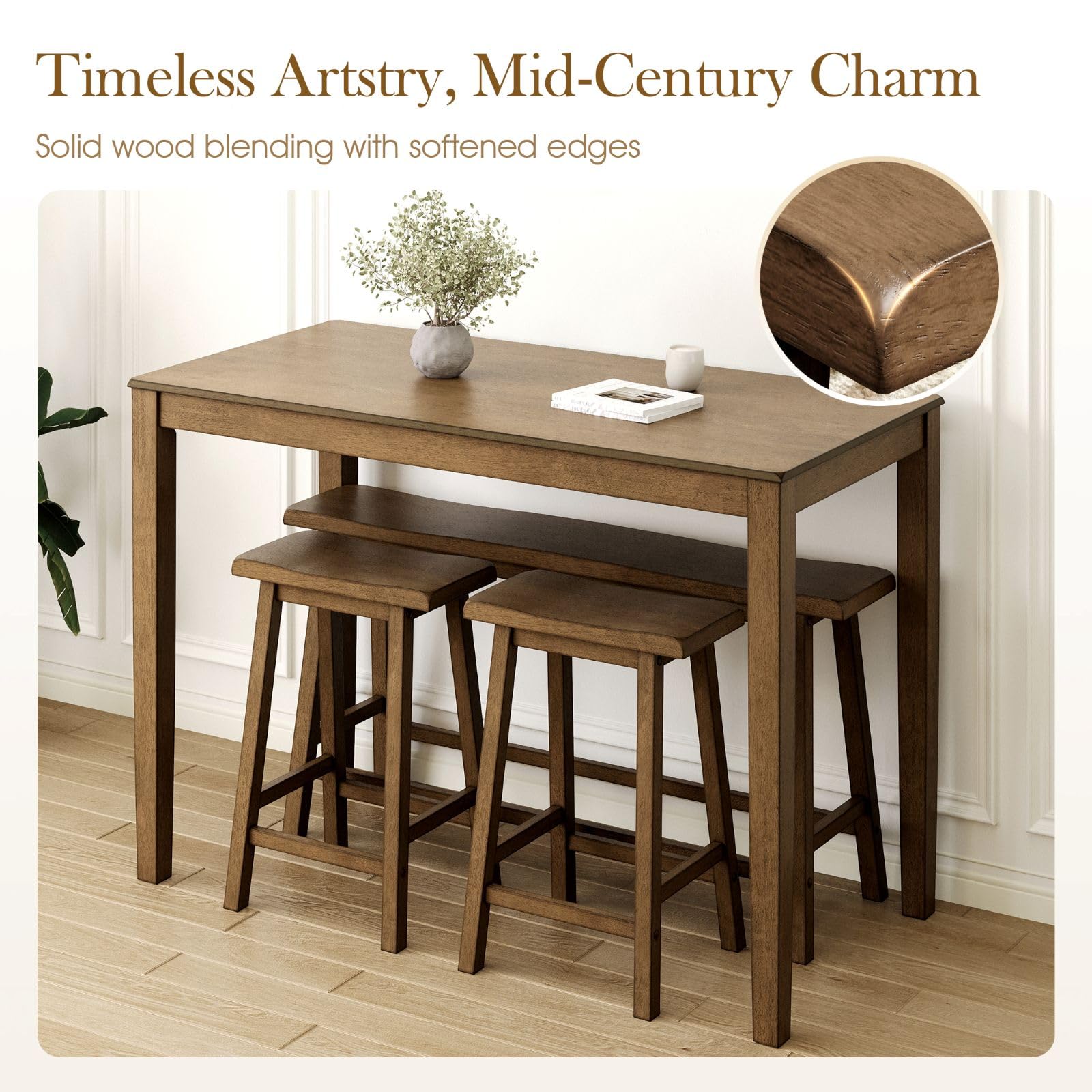 Counter Height Dining Table Set for 4