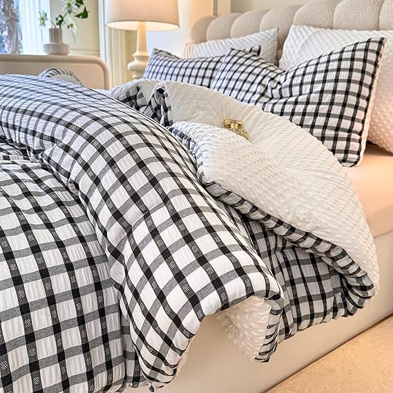 Boho Comforter Set Queen Size Sky Blue