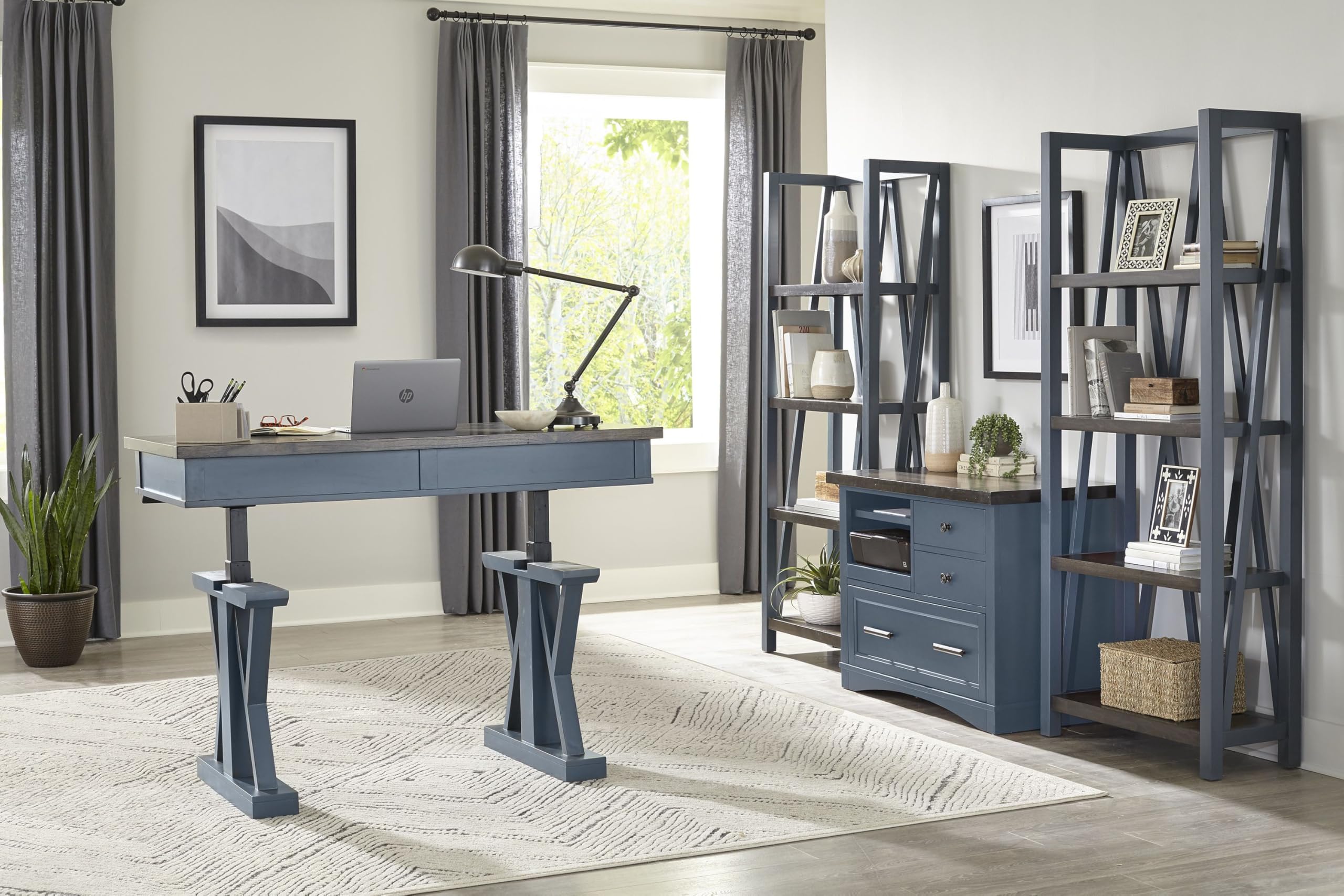 Parker House Americana Modern - Denim Etagere Bookcase