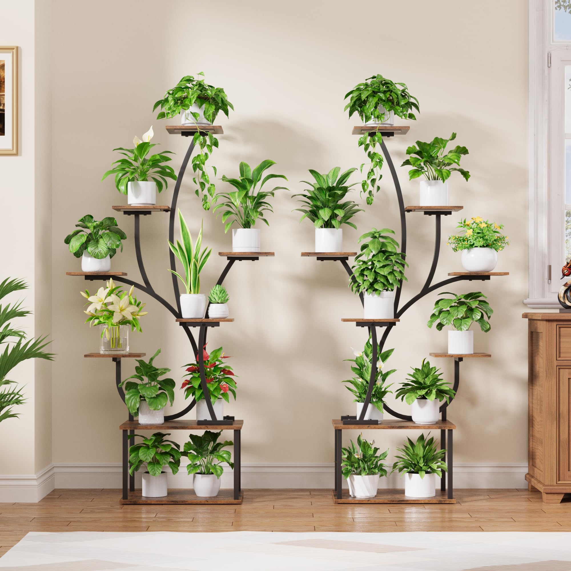 8-Tier Plant Stand with Grow Lights