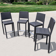 30" Outdoor Patio Bar Stools Set of 4