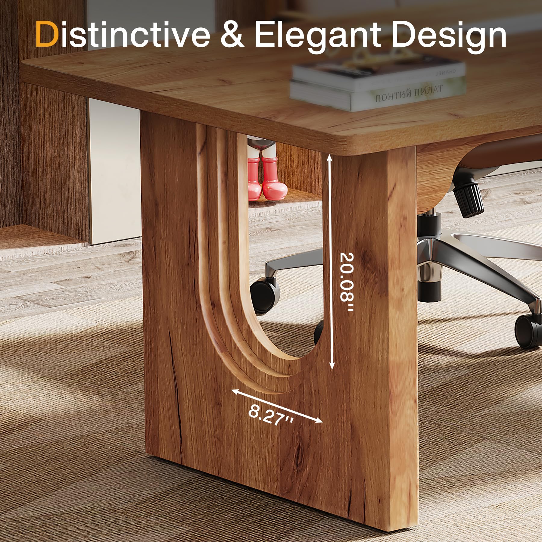 70.9" Executive Desk with Conference Table Design