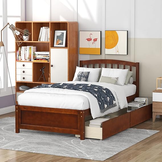 4-Piece Queen Bedroom Set - Platform Bed, Nightstands & Dresser