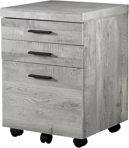 3-Drawer Mobile File Cabinet