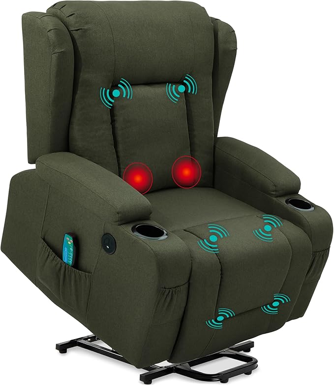 Power Lift Recliner with Massage and Heat