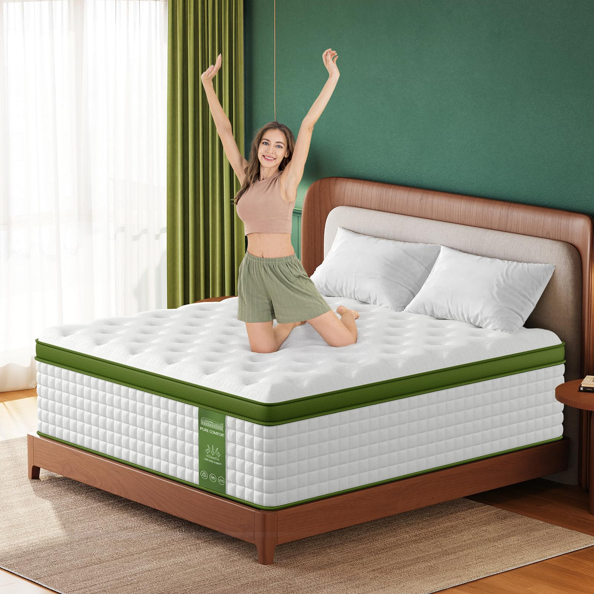 14 Inch Cooling Gel Hybrid Queen Mattress