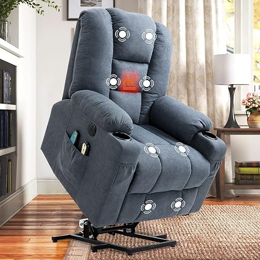 Power Lift Recliner Chair with Massage and Heat