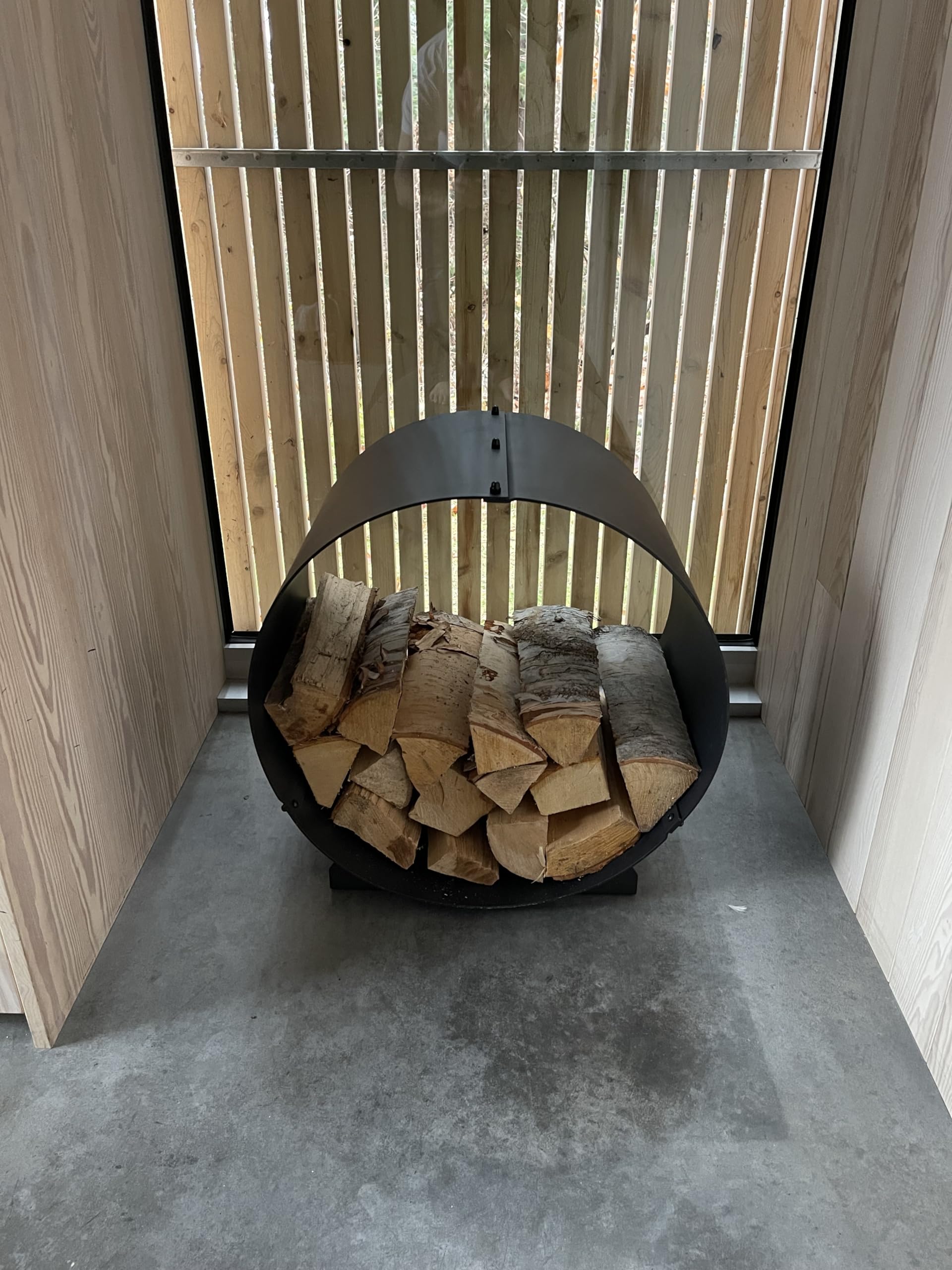 Circular Firewood Rack for Fireplace