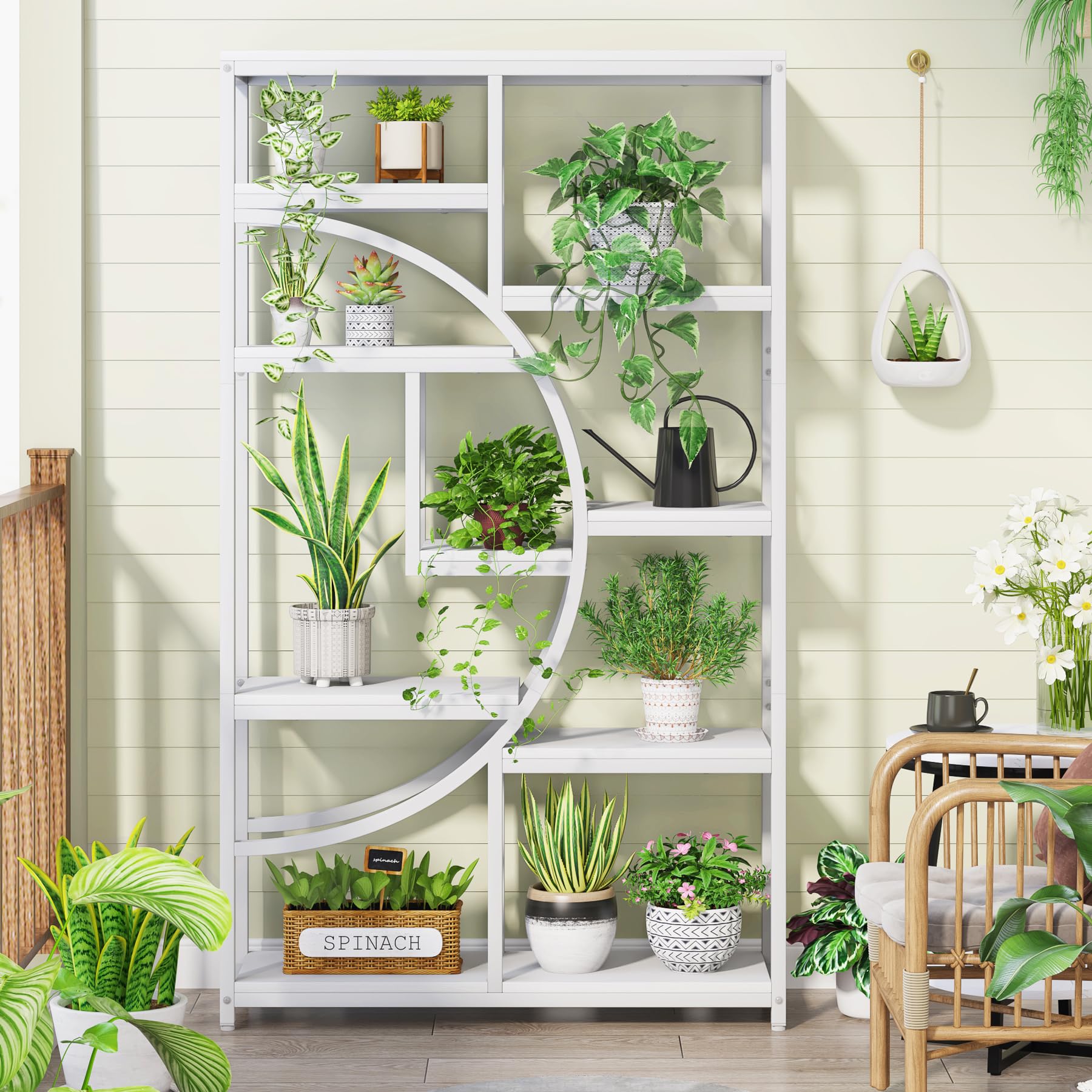 5-Tier Industrial Bookshelf Storage Organizer