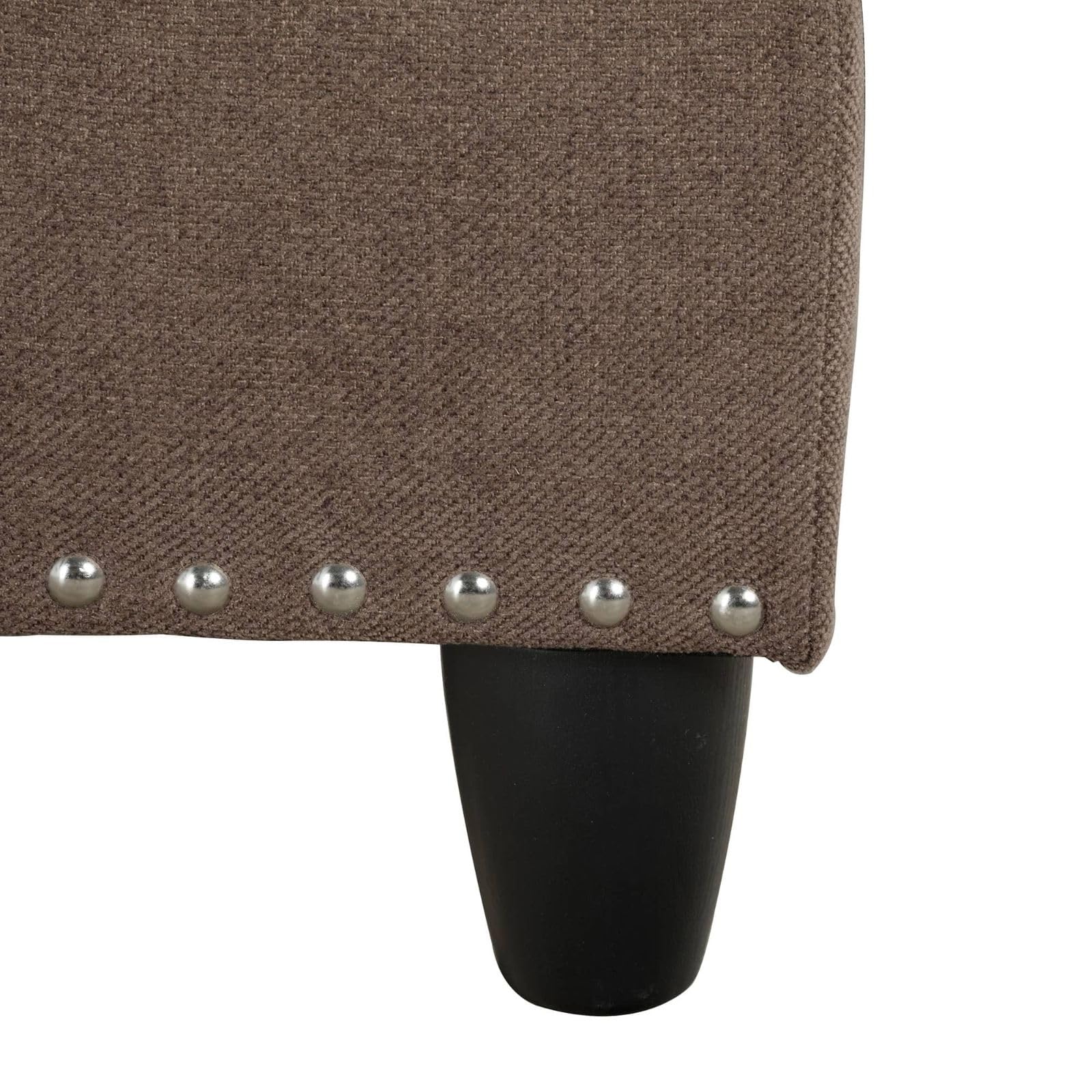 L-Shaped Sectional Sofa with Cup Holder