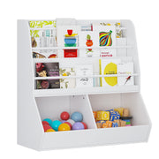 Kids Bookshelf and Toy Storage Organizer