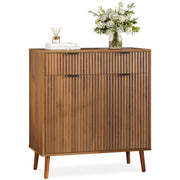 Fluted Sideboard Buffet Cabinet with Storage