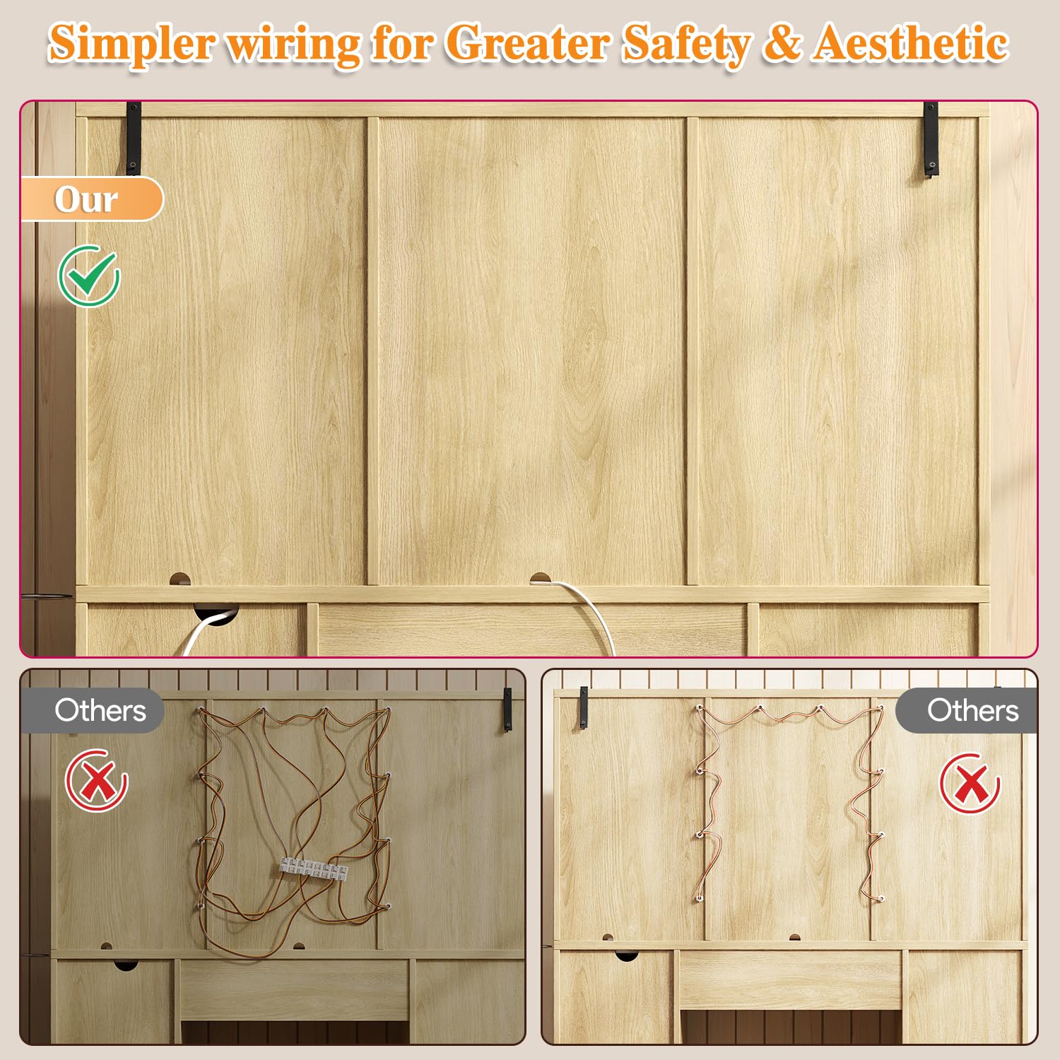 Large Vanity Desk with Mirror and Lights