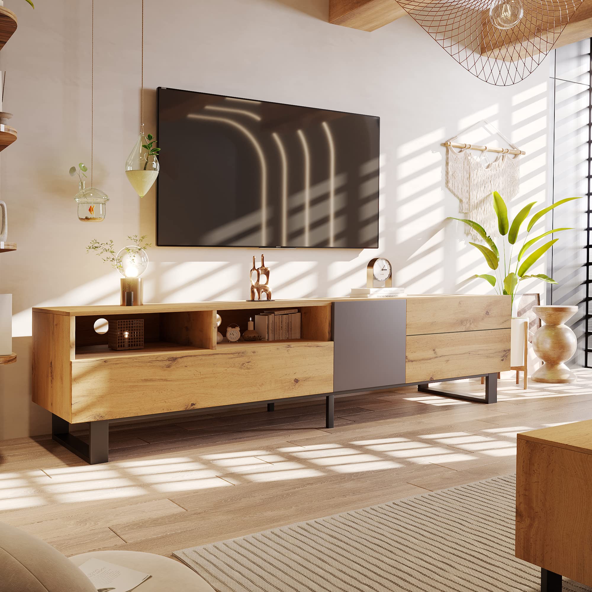 Modern TV Entertainment Center with Storage