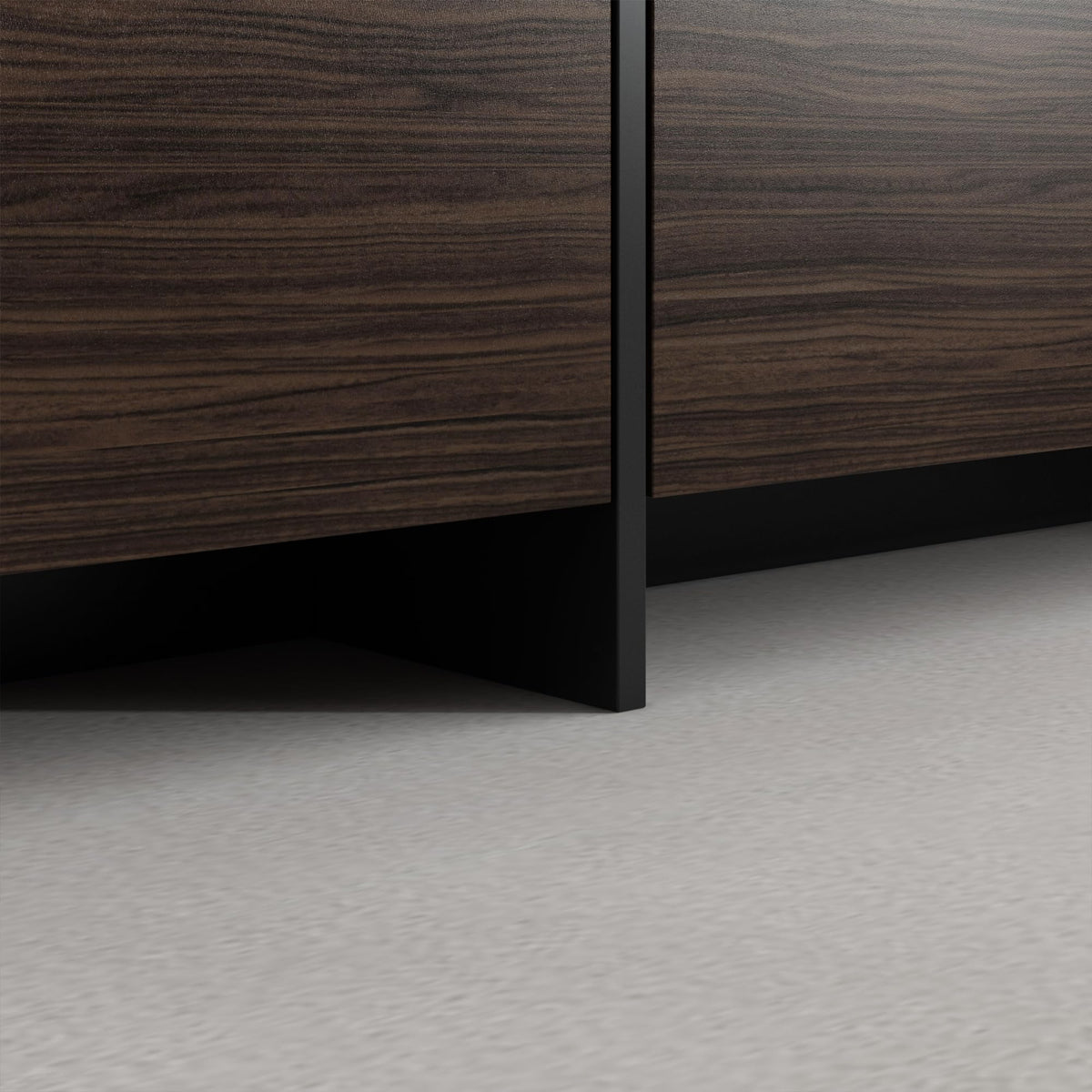 95.1" TV Stand with 4 Flip-Down Drawers - Modern Entertainment Center