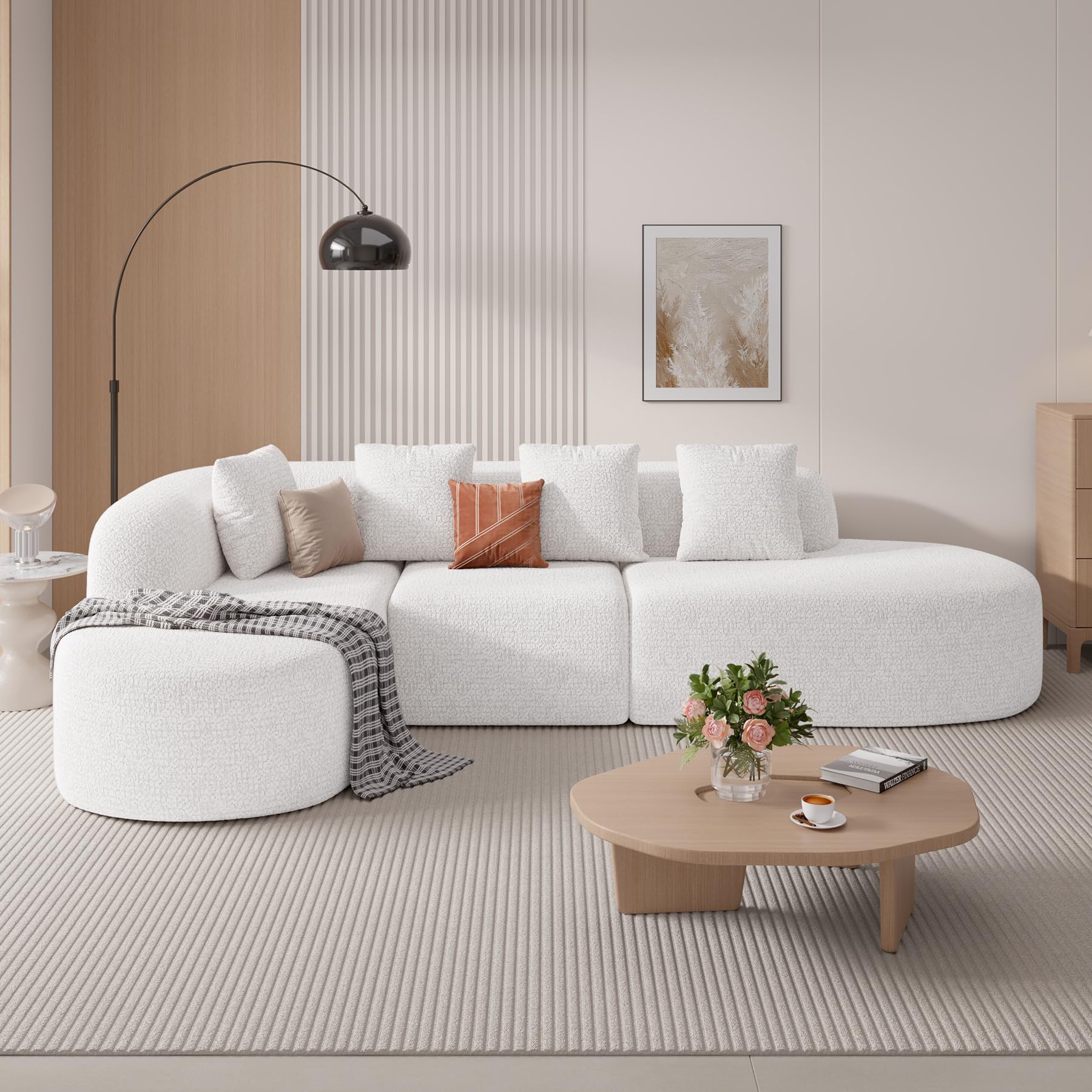 Modern L-Shape Sectional Sofa with Chaise
