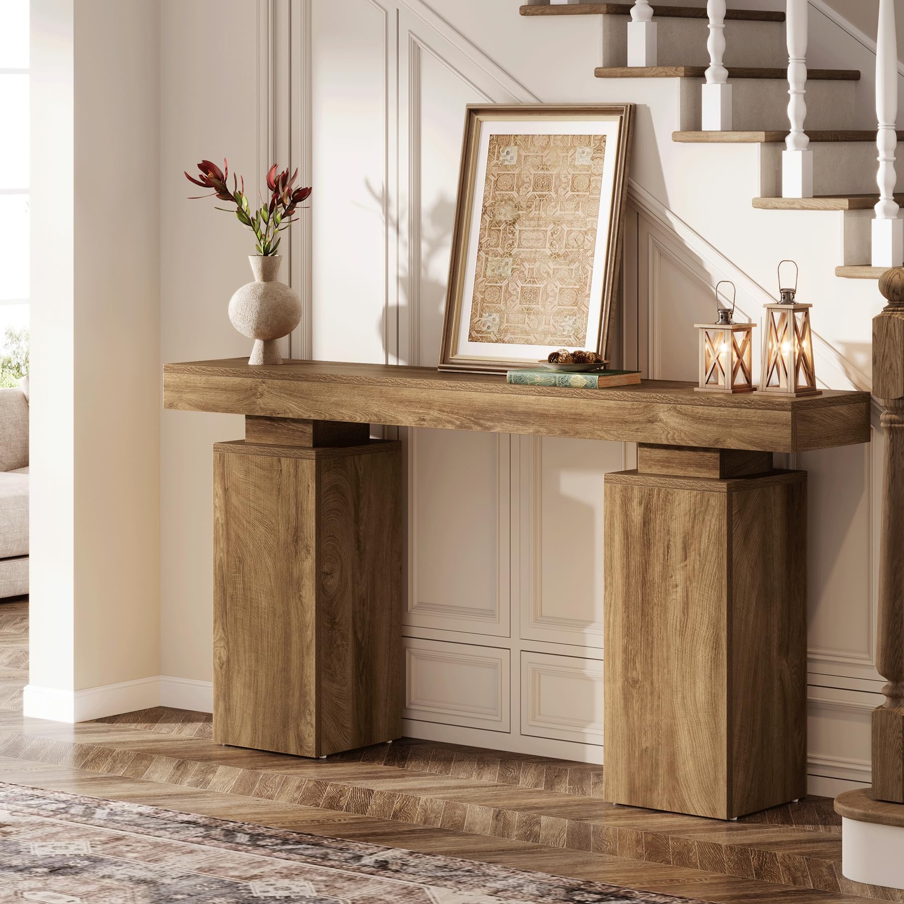 63-Inch Farmhouse Console Table